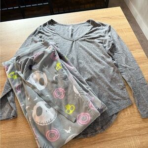 Disney The Nightmare Before Christmas Gray Pajama Bottoms